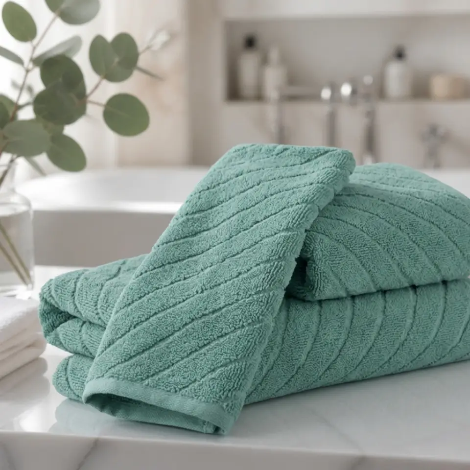 ХАВЛИЕНА КЪРПА РЕЙ 70/140 - ЗЕЛЕН - 16.90&euro;