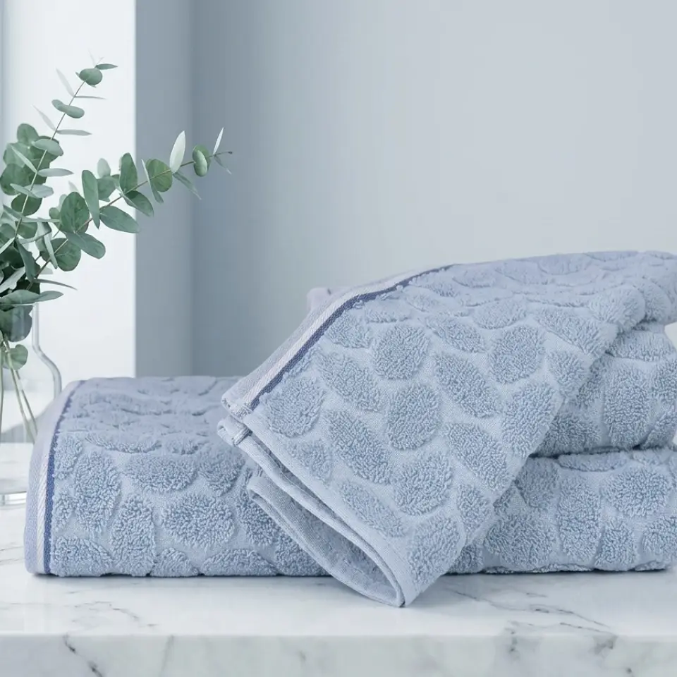 ХАВЛИЕНА КЪРПА СТОУН 500ГР/М2, 30/50 - СВ.СИН - 2.20&euro;